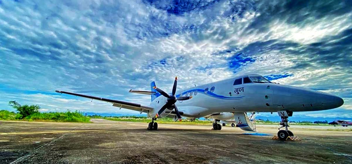 पाइलट र कर्मचारीलाई तलब नदिएपछि प्राधिकरणले रोक्यो गुण एयरलाइन्सको उडान