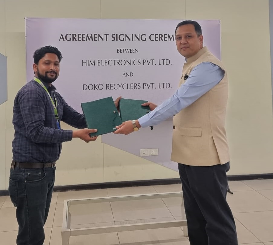 ई–फोहोर व्यवस्थापनका लागि हिम इलेक्ट्रोनिक्स र डोकोबीच सम्झौता 