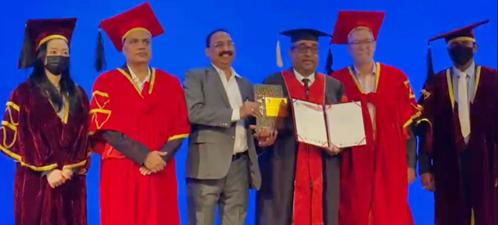 गोयल मानार्थ विद्यावारिधिबाट सम्मानित