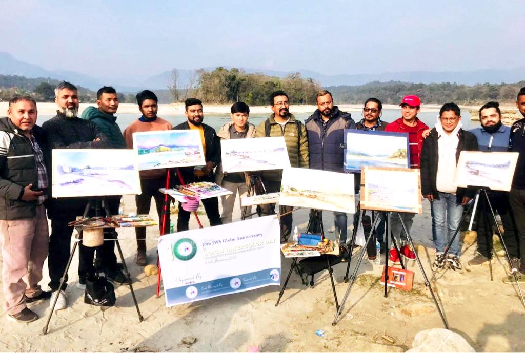 वल्र्ड वाटरकलर डे : मुलुकभर जलरङले क्यान्भास रङ्गियो (तस्वीरमा)