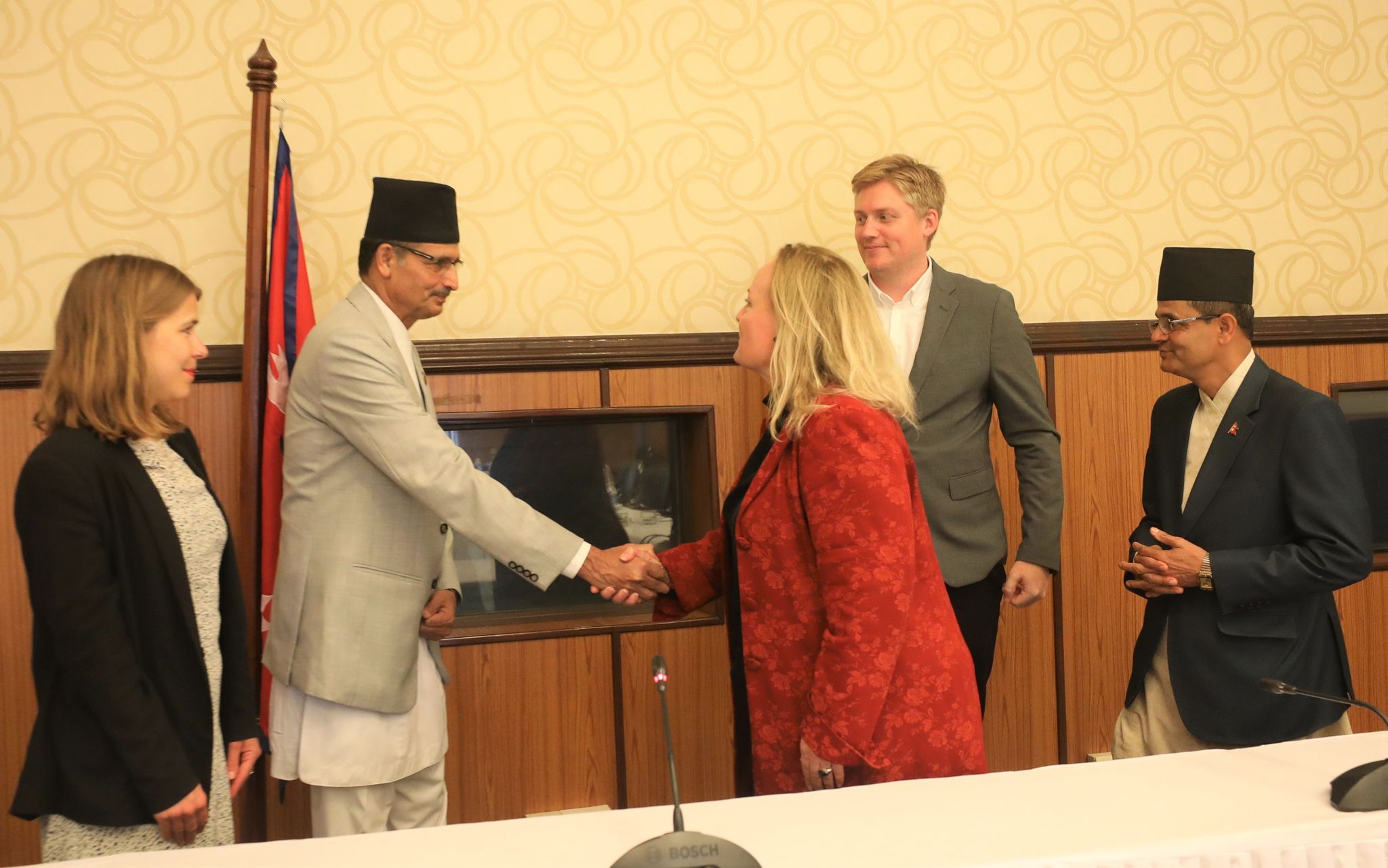 सभामुख सापकोटा र डेनिस प्रतिनिधिमण्डलबीच शिष्टाचार भेट