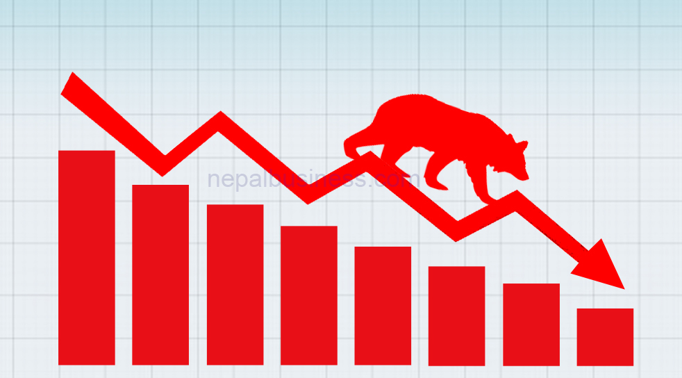 सेयर बजार २२ अंकले लाग्यो ओरालो 