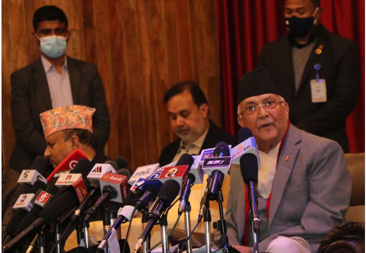 एमसिसीको व्याख्यात्मक टिप्पणी भ्रमको खेतीः अध्यक्ष  ओली (भिडियोसहित)