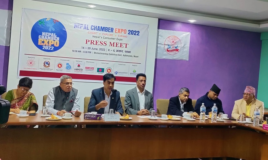 असार २ गतेबाट नेपाल चेम्बर एक्स्पो २०२२ आयोजना हुने