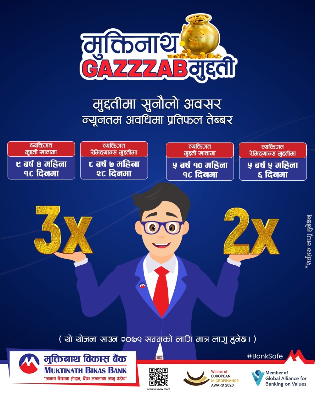 मुक्तिनाथ विकास बैंकको ‘मुक्तिनाथ गज्जब मुद्दती’ योजना