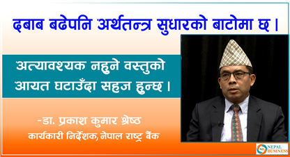  हामी विलासी हुँदा अर्थतन्त्र विग्रियो : कार्यकारी निर्देशक डा. श्रेष्ठ