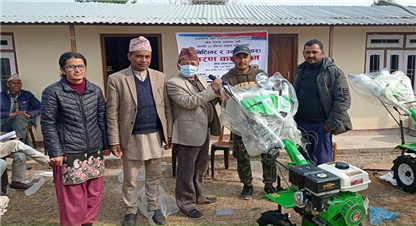 किसानलाई कृषि सामाग्री प्रयोग सम्बन्धि तालिम 