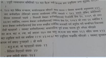 समयमा आउँदैनन् कर्मचारी  : ७३२ लाई कारबाही सिफारिस
