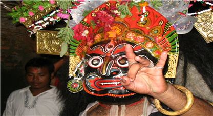 भक्तपुरमा  यसरी शुरु भयो तान्त्रिक भैरव नाच...